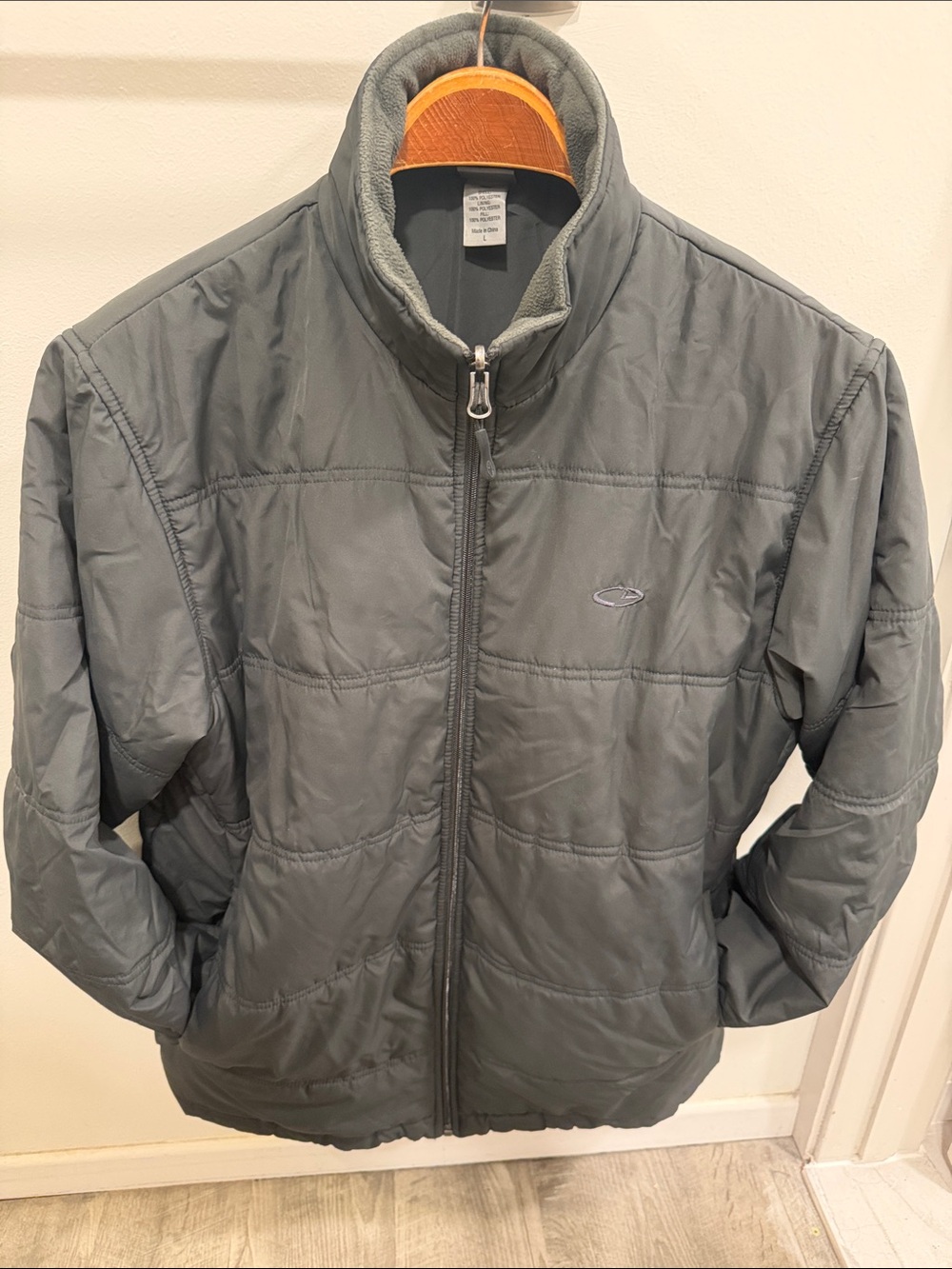 C9 by Champion Men's Charcoal Gray Quilted Puffer Jacket